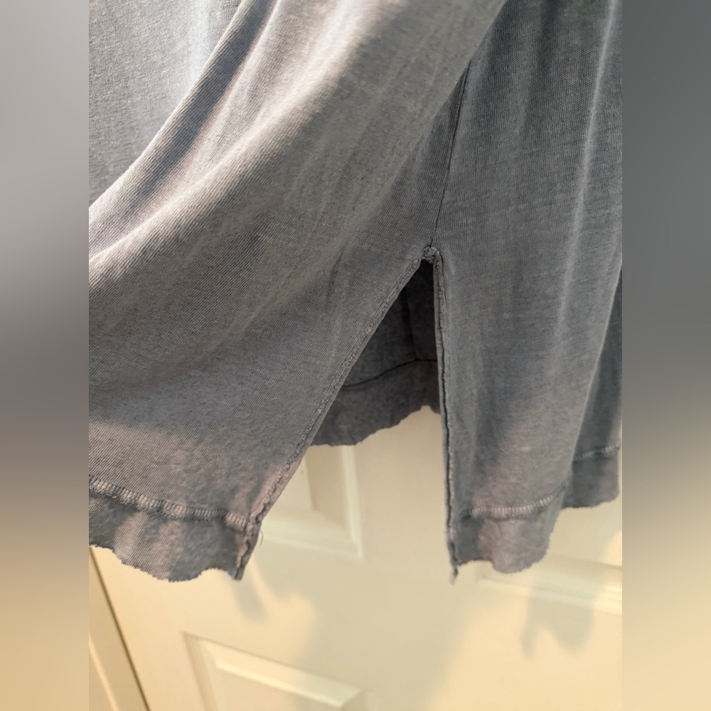 NWT Free People Under The Sun Tee in Denim Blue size medium - Picture 3 of 6